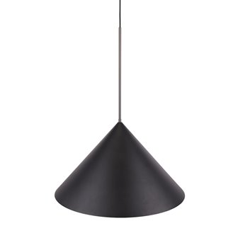 Duża lampa nad stół japandi czarna Kuro 65cm
